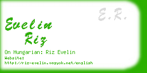 evelin riz business card